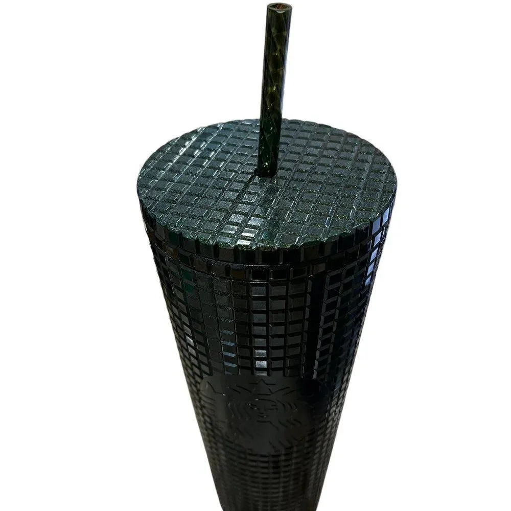 Starbucks 2021 Emerald Green Holiday Grid 24-Ounce Cup
